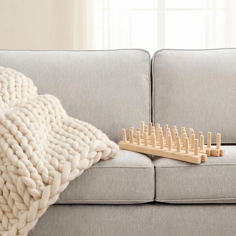 60" Long Adjustable Chunky Blanket Knitting Loom Kit with Storage Bag in Kuwait