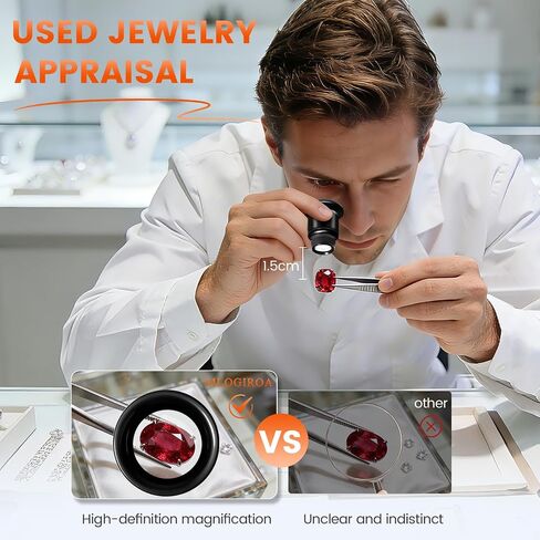 5 Pack Jewelers Loupe Magnifier Set, 5X 10X 15X 20X 30X in Kuwait