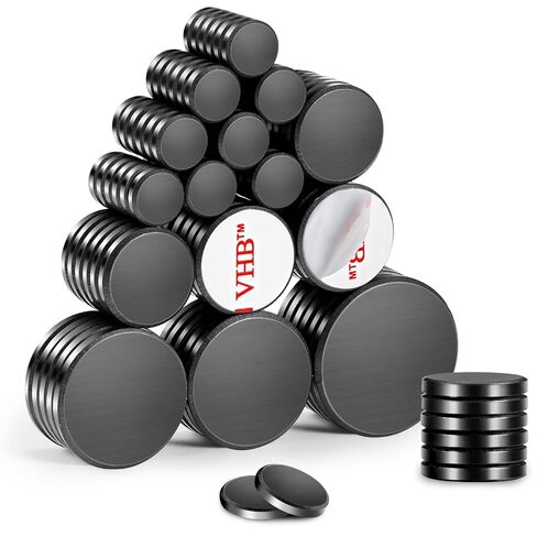 Anpro 120Pcs 18mm Ceramic Magnets, Strong 5mm Thick Disc for Fridge Crafts in Saudi Arabia