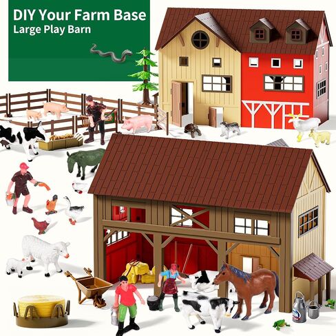 Pupu Pig Animal Farm Barn Toys for Kids Tractor Toy with Lights and Sounds in Saudi Arabia