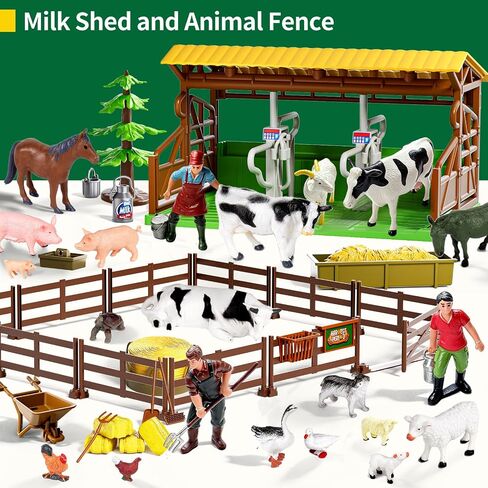 Pupu Pig Animal Farm Barn Toys for Kids Tractor Toy with Lights and Sounds in Saudi Arabia