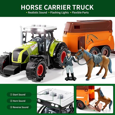 Pupu Pig Kids Horse Stable Playset, Horses Toys for Girls and Boys Gifts in Saudi Arabia