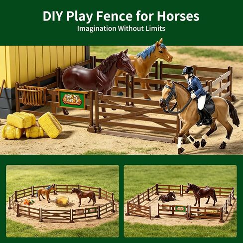 Pupu Pig Kids Horse Stable Playset, Horses Toys for Girls and Boys Gifts in Saudi Arabia