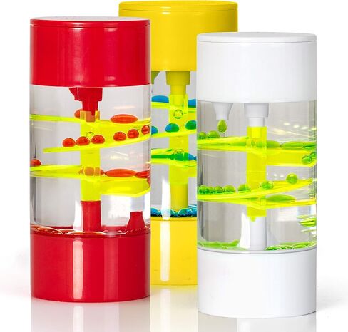 Big Mo's Toys Liquid Motion Spiral Timer Toy for Sensory Play - Relaxing Bubble Motion Autism ADHD Fidget Toy, Calming Toy, Sensory Visual Relaxation Desk Toy, ONE PIECE (Assorted) in Saudi Arabia