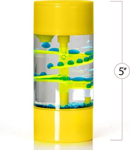 Big Mo's Toys Liquid Motion Spiral Timer Toy for Sensory Play - Relaxing Bubble Motion Autism ADHD Fidget Toy, Calming Toy, Sensory Visual Relaxation Desk Toy, ONE PIECE (Assorted) in Saudi Arabia