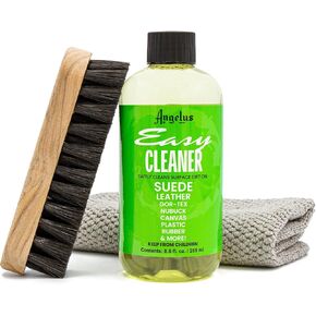 Angelus Shoe Cleaner Kit - Easy Cleaner Kit For Sneakers - Safe on all Fabrics- Made in USA- 8oz in Saudi Arabia