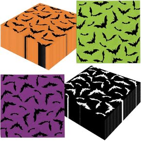 Halloween Paper Napkins,Colorful Bat Napkins for Spooky Party Supplies in Kuwait