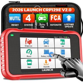 لونش ماسح ضوئي OBD2 -CRP129E لقارئ رموز ENG ABS SRS TCM، اداة تشخيصية لاعادة ضبط هيكل السيارة مع شنطة حمل، اوتو فين، تحديث واي فاي، اصدار جديد CRP129 2020 in Kuwait
