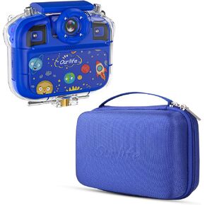 Ourlife Kids Camera Blue + Kids Camera Bag Blue in Kuwait