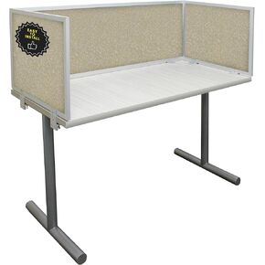Acoustic Desk Mounted Screen Privacy Panel Table Top Separator, Home & Office Cubicle Sound Blocking Divider, 12" X 24", Graphite in Saudi Arabia