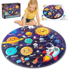 UNGLINGA 70 Piece Solar System Floor Puzzles for Kids Ages 3-5 4-6 6-8 in Kuwait