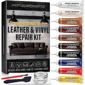 ARCSSAI ARCSSAL Leather Repair Kit for Furniture, Sofa, Jacket, Car Seats and Purse. Super Easy Instructions to Match Any Color, Restore Any Material, Bonded, Italian, Pleather, Genuine in Saudi Arabia