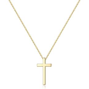 M MOOHAM Cross Necklace for Women Girls, Dainty Gold Plated Cross Pendant Necklace Sideways Cross Choker Layered Cross Necklace for Women Girls in Saudi Arabia