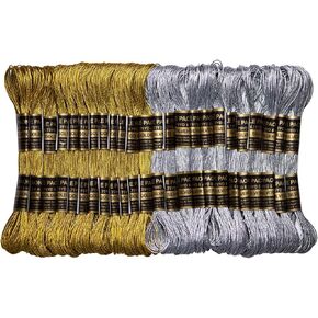 LE PAON Embroidery Floss Metallic Thread (Gold and Silver Series) in Kuwait