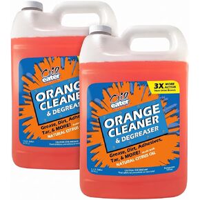 Orange Cleaner Degreaser, 1-Gallon Concentrate for Oil Removal, Grease Stains and Heavy Duty Automotive, Outdoor, Floor Cleaning, Grease & Gunk in Saudi Arabia