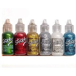 Stickles Ranger Glitter Glue Bundles - Six .5 fl oz Bottles in (Deck The Halls) in Kuwait