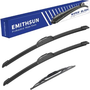 EMITHSUN Windshield Wiper Blades With Rear Wiper Blades set Replacement for Toyota Sequoia 2001-2007,That Meet OEM Quality Easy DIY Install 19"+19"+14"(Set of 3) in Saudi Arabia