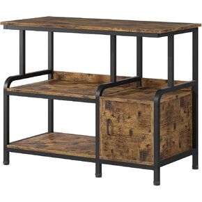 29-37 Gallon Aquarium Stand,36.8"x15.7" Fish Tank Stand with Storage Cabinet, 750 lb Heavy Duty Steel Frame, 3-Tier Aquarium Table for Terrarium and Reptile Tanks in Kuwait