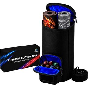 TCG Playmat Tube for MTG - Holds 1-2 Standard 14x24 Inch Mats (Black) in Saudi Arabia