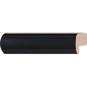 CountryArtHouse Picture Frame Moulding (Wood) 18ft bundle - Contemporary Black Finish - 0.5" width - 3/8" rabbet depth in Saudi Arabia