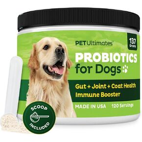 Pet Ultimates Probiotics for Dogs – 22-Species Powder Digestive Support in Kuwait