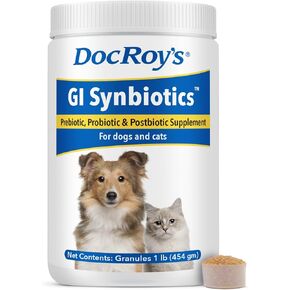 Doc Roy's GI Synbiotics Prebiotic & Probiotic Granules for Dogs & Cat, 454g in Saudi Arabia