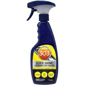 303 30265 Slick Shine Ceramic Detailer - طلاء السيراميك المغمور بـ SiO2 وCarnauba - رذاذ تفاصيل السيراميك الفاخر - يزيد من اللمعان واللمعان - يعمل على الطلاء والزجاج والعجلات - 16 أونصة in Kuwait