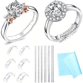 Haiou Ring Size Adjuster for Loose Rings - Clear Invisible Ring Guard for Women, Anti-Slip for Smart Rings & Wedding Bands in Kuwait