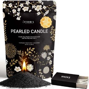 Pearled Candle Sand with Wicks – 1 Lb Sand Wax Beads & 20 Cotton Wicks in Kuwait