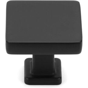 KOOFIZO Square Top & Base Cabinet Knob - Black Pull Handle (30mm / 1.2 Inch), 10-Pack for Kitchen Cupboard Door, Bedroom Dresser Drawer, Bathroom Wardrobe Hardware in Saudi Arabia