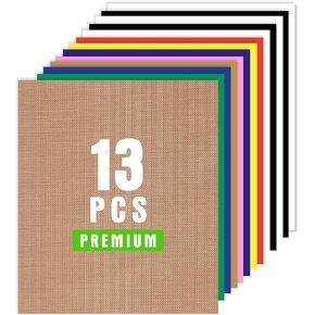 XSEINO HTV Heat Transfer Vinyl for T-Shirts 12"x10" -13Pack Perfect Iron On Vinyl for Cricut, Silhouette Cameo or Heat Press Machine - 9 Assorted Colors Iron on Vinyl(Total 12in*10ft) in Saudi Arabia