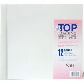 MCS MBI 12x12 Inch Scrapbook Expansion Page Refills, 6 Count (899676) 12 pages. in Kuwait
