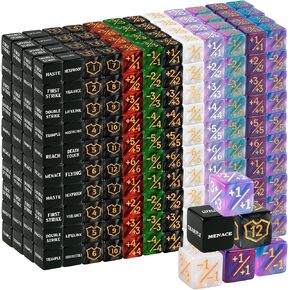 500 Pieces MTG Counter Bulk Keyword Counters Life Counter Tokens Dice Buff Tokens Compatible with Magic Card Game Accessories CCG Creature Stats in Kuwait