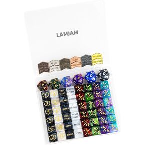 66 PCS MTG Dice Counters Keyword Metal Tokens +1/+1 Shield Life Counter Dice Set Spindown D20 for MTG, TCG, Magic Cards Gaming Accessories in Saudi Arabia