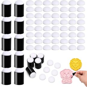 80 PCS Finger Sponges Daubers, 10 Finger Daubers + 70 Replacement Sponges in Kuwait