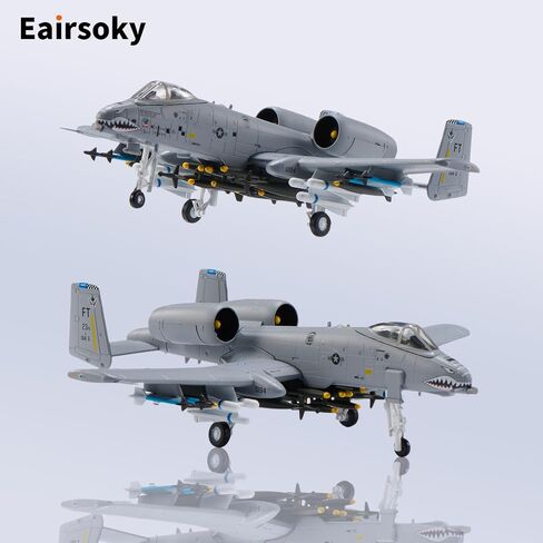 1:100 Scale A-10 Thunderbolt II Warthog Metal Fighter Jet Model Military Die-cast Aircraft Models for Collection or Gift in Kuwait