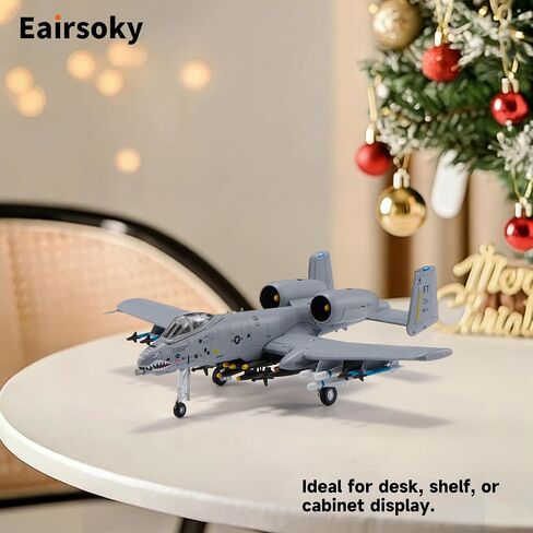 1:100 Scale A-10 Thunderbolt II Warthog Metal Fighter Jet Model Military Die-cast Aircraft Models for Collection or Gift in Kuwait