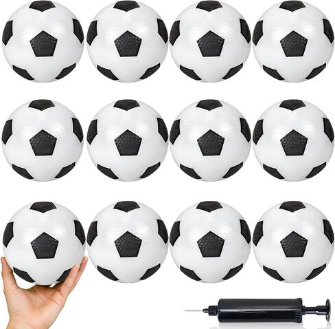 12 PCS Small Soccer Balls, Inflatable 4'' Mini Soccer Ball for Kids in Kuwait
