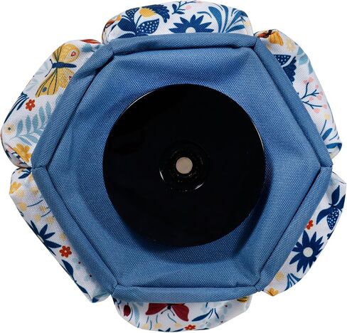 SINGER 360 Degree Rotating Organizer for Tabletop, Counter, Storage, Sewing Supplies, Art Supplies with Compartments, Butterfly Floral Print in Kuwait