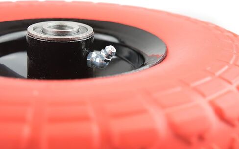 NK Heavy Duty Solid Rubber Flat Free Tubeless Hand Truck/Utility Tire Wheel, 4.10/3.50-4" Tire, 2-1/4" Offset Hub, 5/8" Bearing in Kuwait