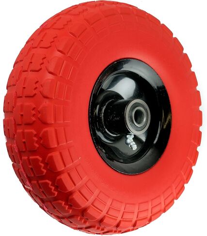 NK Heavy Duty Solid Rubber Flat Free Tubeless Hand Truck/Utility Tire Wheel, 4.10/3.50-4" Tire, 2-1/4" Offset Hub, 5/8" Bearing in Kuwait