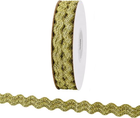 White RIC Rac Trim Ribbon for Sewing, 1 Roll 27yd/25m Wave Sewing Bending Fringe Trim 5mm/0.2 in Kuwait