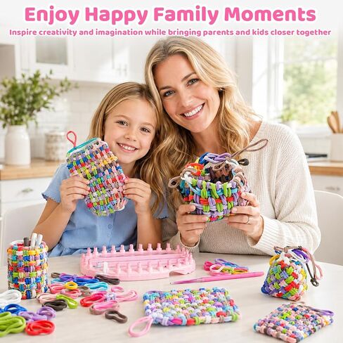 300PCS Weaving Loom Refill Loops, 15 Colors Loom Bands for 7" Weaving Loom in Saudi Arabia