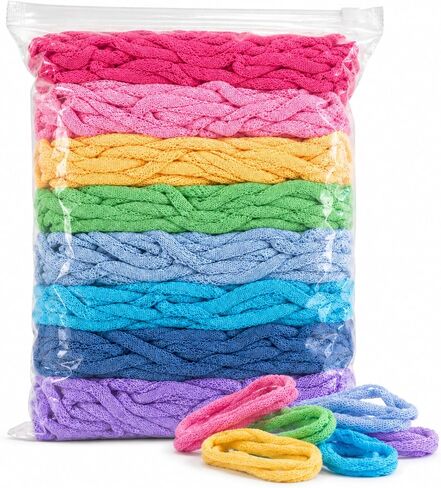 Raylinix 7 inch Cotton Weaving Loom Refill Loops, 300 pcs in Kuwait