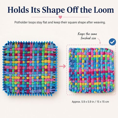 Raylinix 7 inch Cotton Weaving Loom Refill Loops, 300 pcs in Kuwait