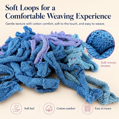 Raylinix 7 inch Cotton Weaving Loom Refill Loops, 300 pcs in Kuwait