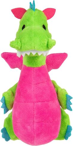 goDog Dragons Squeaky Plush Dog Toy with Chew Guard Technology, Durable Fabric & Squeaker for Active Play, Pink, Small in Saudi Arabia