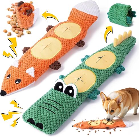 XIUGOAL Tough Dog Toys for Chewers, 2 Pack No Stuffing Squeaky Puppy Toys in Saudi Arabia