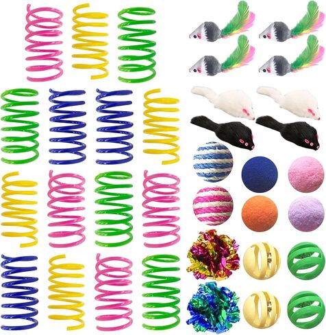 Cat Toys for Indoor Cats, 35 Packs Interactive Cat Toys Set for Kitten in Kuwait