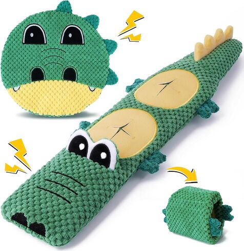 XIUGOAL Tough Dog Toys for Chewers, 2 Pack No Stuffing Squeaky Puppy Toys in Kuwait